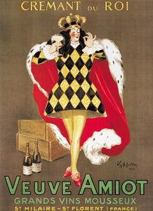 Plakat med reklame for mousserende vin "Veuve Amiot", 1922